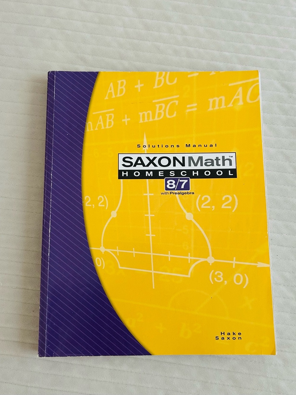 SAXONMath Homeschool 8/7 Solutions Manual